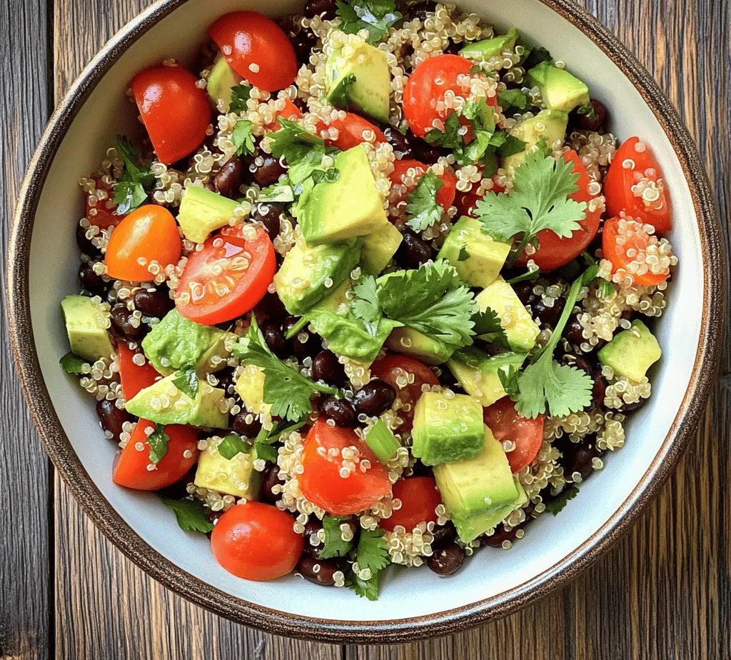 In recent years, there has been a significant shift towards healthier eating habits and a growing interest in plant-based meals. As more people become aware of the benefits associated with a diet rich in fruits, vegetables, whole grains, and legumes, recipes that highlight these ingredients have gained immense popularity. One such dish that perfectly embodies this trend is the Quinoa & Black Bean Salad Bowl. This vibrant, nutritious bowl is ideal for those looking to explore the world of healthy eating while enjoying a meal that's both satisfying and full of flavor.