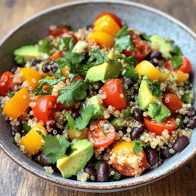 In recent years, there has been a significant shift towards healthier eating habits and a growing interest in plant-based meals. As more people become aware of the benefits associated with a diet rich in fruits, vegetables, whole grains, and legumes, recipes that highlight these ingredients have gained immense popularity. One such dish that perfectly embodies this trend is the Quinoa & Black Bean Salad Bowl. This vibrant, nutritious bowl is ideal for those looking to explore the world of healthy eating while enjoying a meal that's both satisfying and full of flavor.