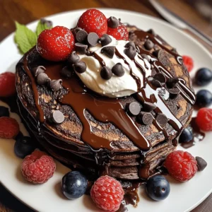 Imagine waking up on a lazy weekend morning, the sun filtering through your kitchen window, and the irresistible aroma of freshly cooked chocolate pancakes wafting through the air. Chocolate pancakes are more than just a delightful breakfast option; they are a culinary experience that brings joy to the table, combining the rich flavors of chocolate with the comforting familiarity of traditional pancakes. This recipe invites you to create a homemade breakfast that not only satisfies your sweet tooth but also elevates your mornings, making them special and memorable for both individuals and families alike.