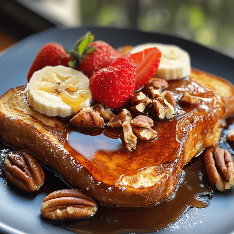 French toast is a beloved breakfast staple that tantalizes the taste buds and warms the soul. Its rich, custardy texture and the sweet aroma that fills the kitchen while cooking make it a favorite among families and brunch enthusiasts alike. Among the myriad of ways to enjoy this classic dish, the Caramelized Bliss French Toast stands out as a decadent option. This version elevates the traditional recipe with a luscious caramelized topping that adds a depth of flavor and an irresistible sweetness.