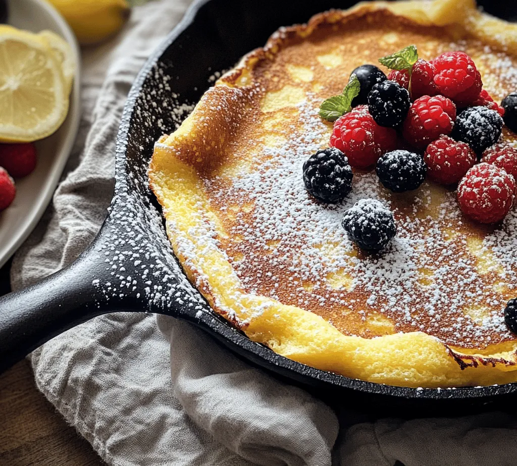 Breakfast is often hailed as the most important meal of the day, and for good reason. It sets the tone for our energy levels and mood, and serves as a delightful opportunity to indulge in delicious creations. One remarkable breakfast item that has captured the hearts (and taste buds) of many is the German pancake, also known as a Dutch baby pancake. This delectable dish has gained immense popularity in breakfast culture, not only for its unique presentation but also for its fluffy texture and ease of preparation.