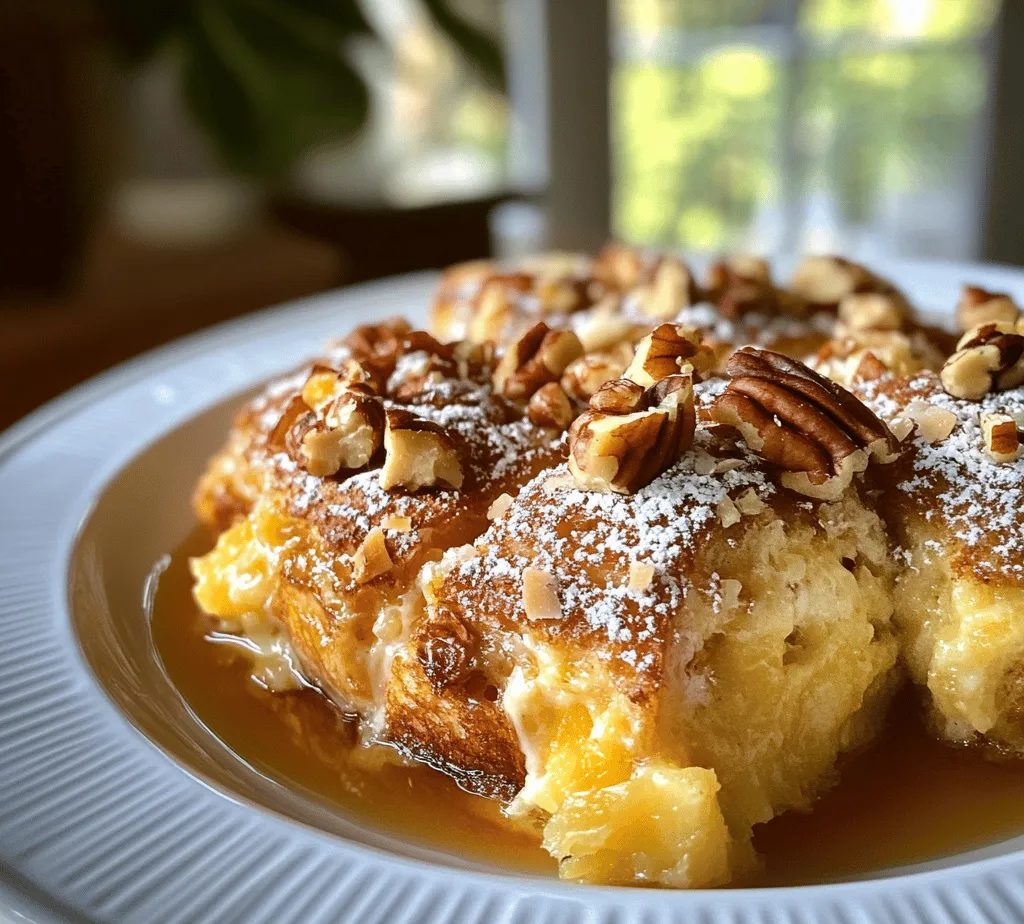 If you're looking for a delightful and mouth-watering brunch option that will impress family and friends, look no further than the Sweet Hawaiian Roll French Toast Bake. This dish beautifully marries the rich, buttery flavor of sweet Hawaiian rolls with the comforting essence of traditional French toast. The result is a sweet, custardy delight that's perfect for any occasion, whether it's a cozy family breakfast, a festive holiday gathering, or a leisurely weekend brunch.