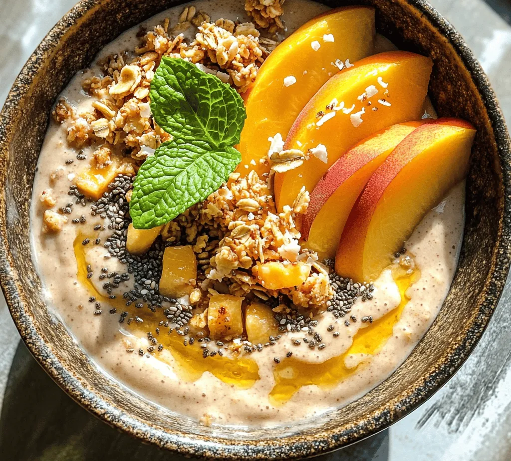 At the core of any great smoothie bowl are its ingredients. For the Peach Paradise Smoothie Bowl, we have chosen a selection of fresh, wholesome elements that contribute to both flavor and nutrition. Let’s take a closer look at each component and uncover the health benefits they bring to the table.