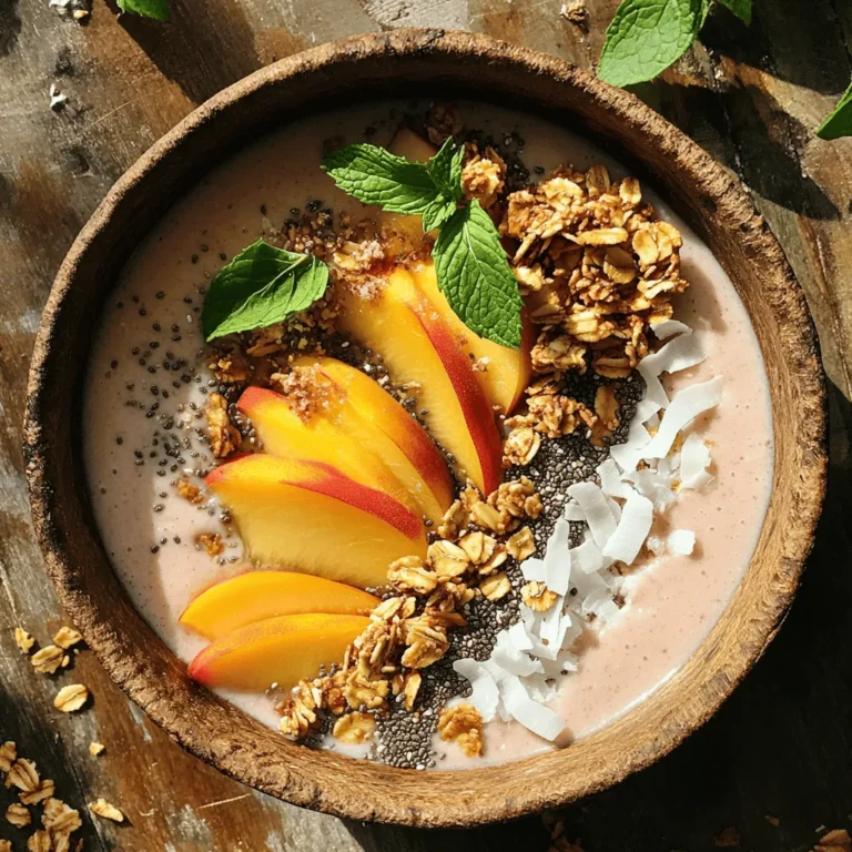 At the core of any great smoothie bowl are its ingredients. For the Peach Paradise Smoothie Bowl, we have chosen a selection of fresh, wholesome elements that contribute to both flavor and nutrition. Let’s take a closer look at each component and uncover the health benefits they bring to the table.