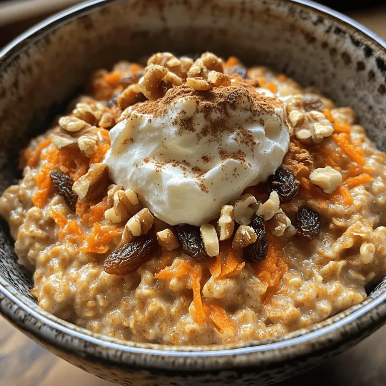 In the ever-evolving culinary landscape, breakfast choices have undergone a delightful transformation. The days of mundane, uninspired breakfasts are fading, replaced by innovative recipes that blend health with indulgence. One such trend is the merging of beloved desserts into morning meals, and what could be better than a bowl of carrot cake oatmeal? This delicious dish not only satisfies your cravings for sweet treats but also serves as a wholesome breakfast option, making it the perfect start to your day.