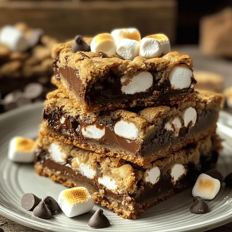 To truly appreciate the S'mores Cookie Bars, it is essential to understand the origins of s'mores and their cultural significance as a beloved treat. The s'more, a classic American confection, is traditionally made by roasting marshmallows over an open flame and sandwiching them between two graham crackers with a piece of chocolate. The name "s'more" is derived from the phrase "some more," reflecting the irresistible nature of this sweet treat that leaves everyone wanting another bite.